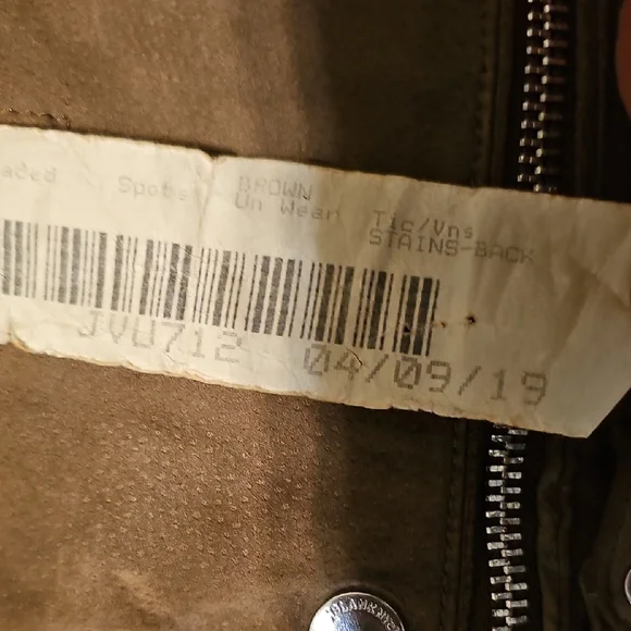 VINTAGE Blank NYC Brown SUEDE Moto Jacket Retro Coat Military Y2K - Picture 3 of 13